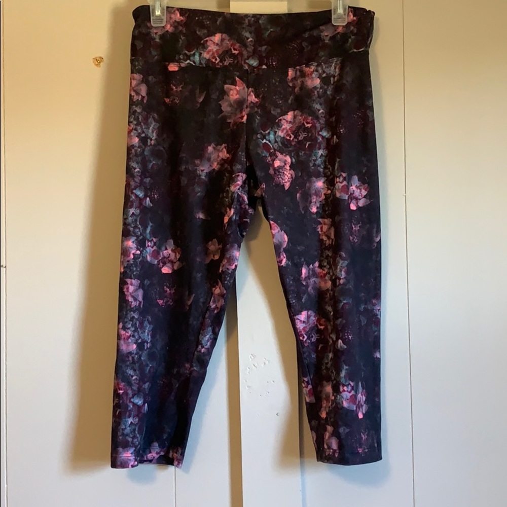Floral workout capris